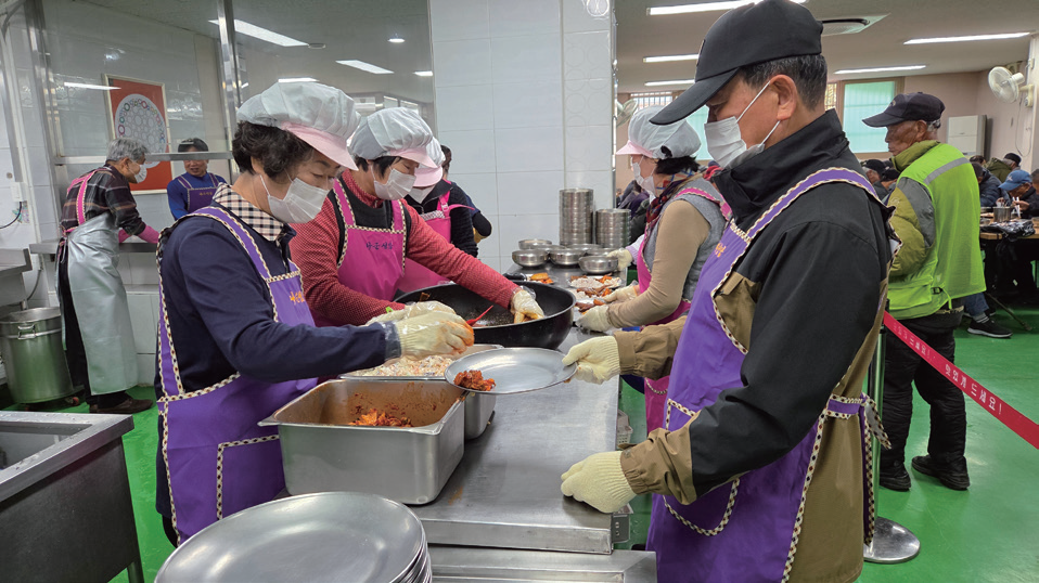군산경로식당 무료급식 봉사